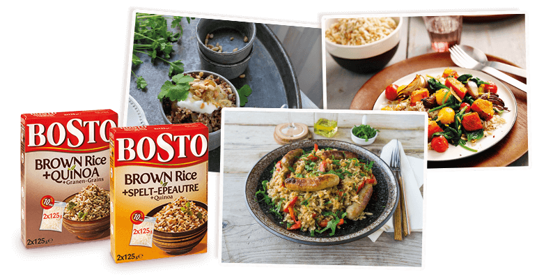 Bruine rijst Bosto - soorten rijst, quinoa, bruine rijst, witte rijst, koken, recepten, recept