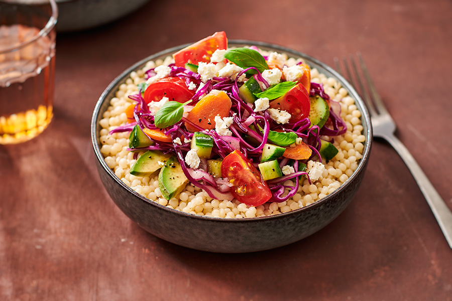 Bosto - Parelcouscous, frisse groenten, avocado